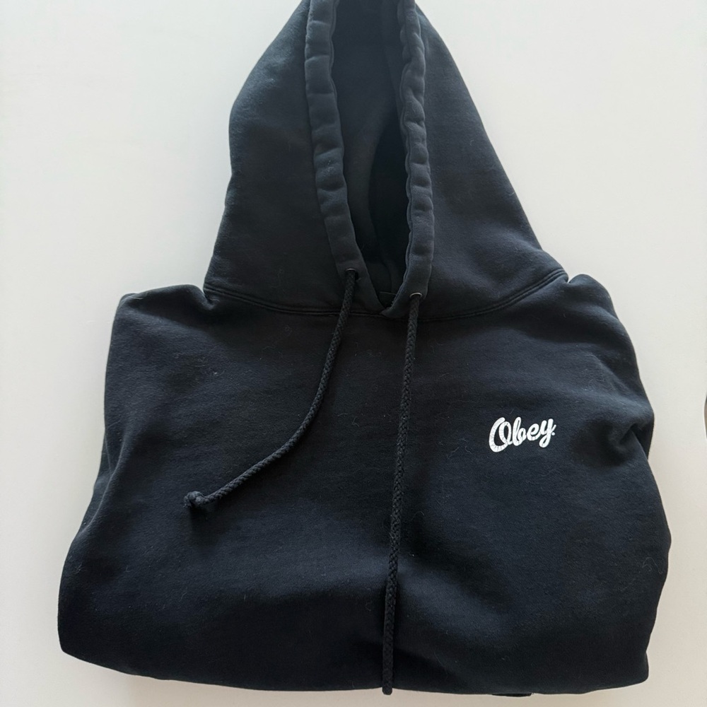 Obey Classic Black Pullover Hoodie